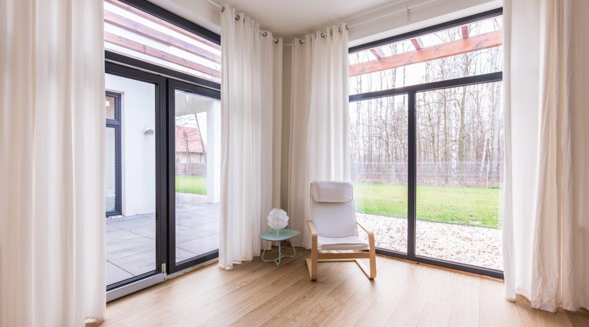 Big house with wooden floor